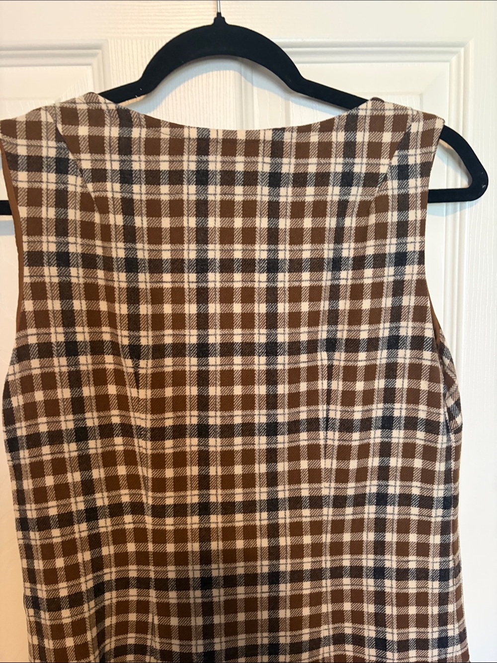 Vintage Pendleton Women’s Brown Plaid Wool Dress - Picture 6 of 6